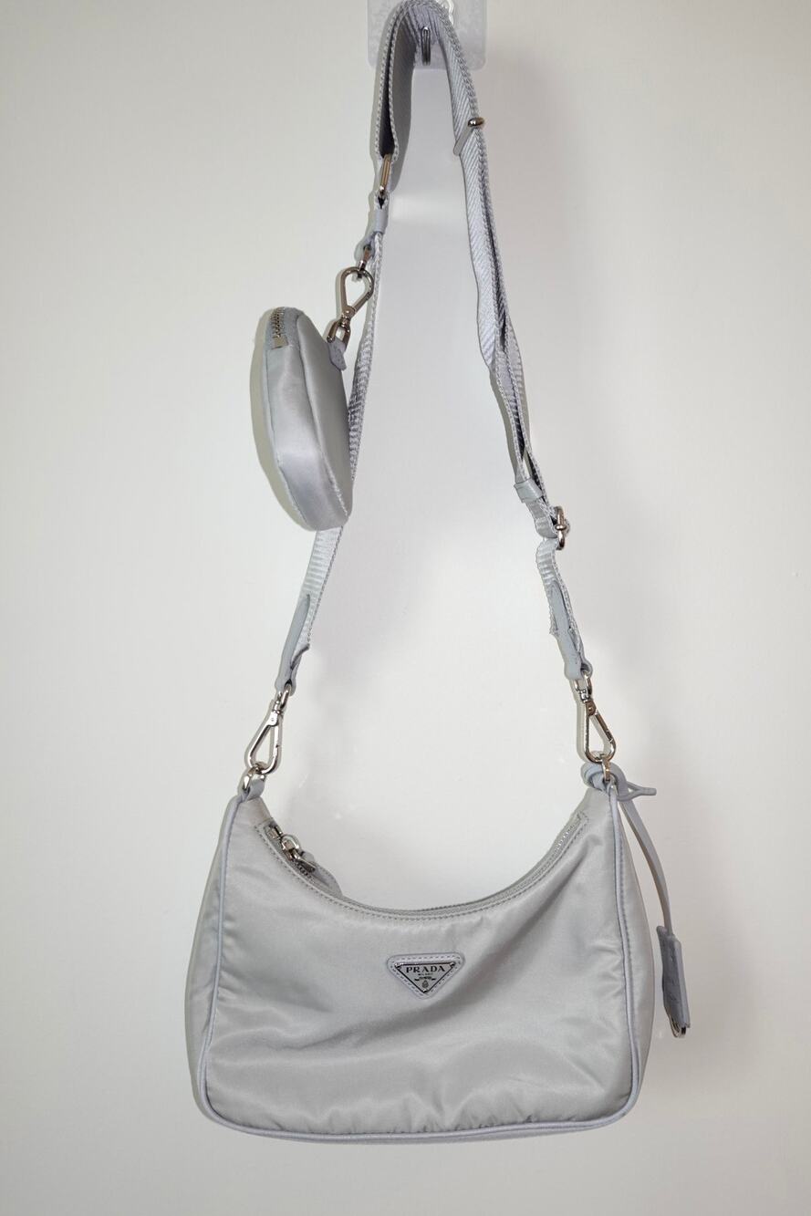 Prada - Gray Re-Edition Nylon Bag